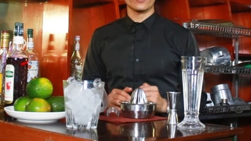 Nguyên liệu pha chế Tequila Sunrise cocktail