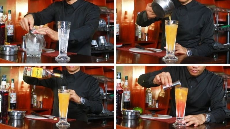 Pha Tequila Sunrise cocktail
