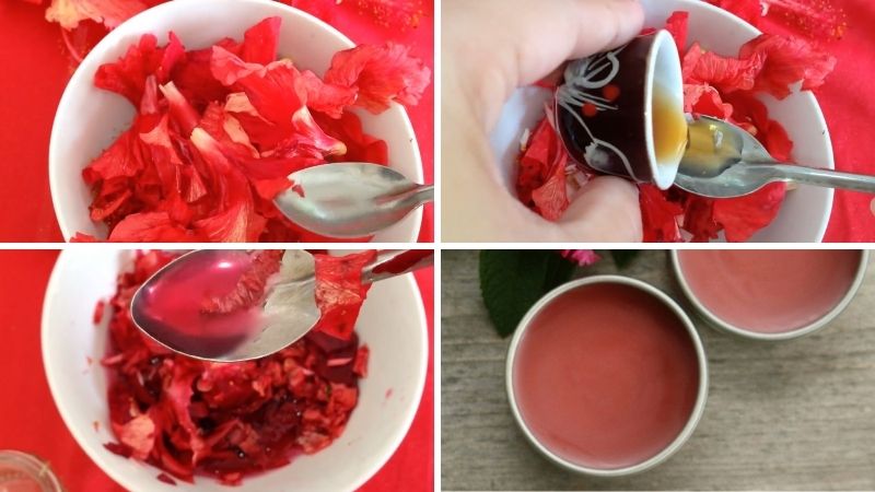 How to make lipstick from rose petals