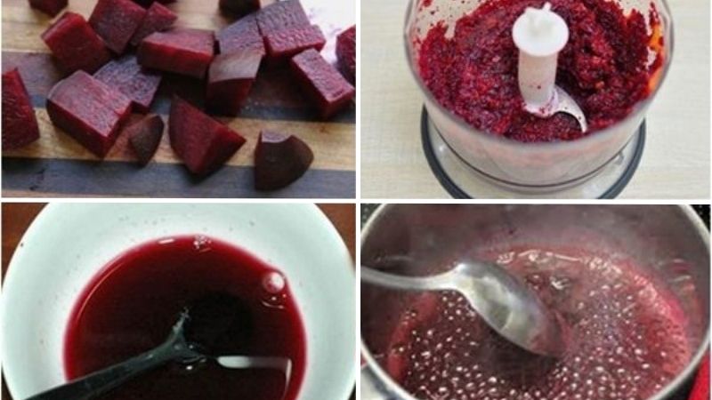 How to make lipstick from beets