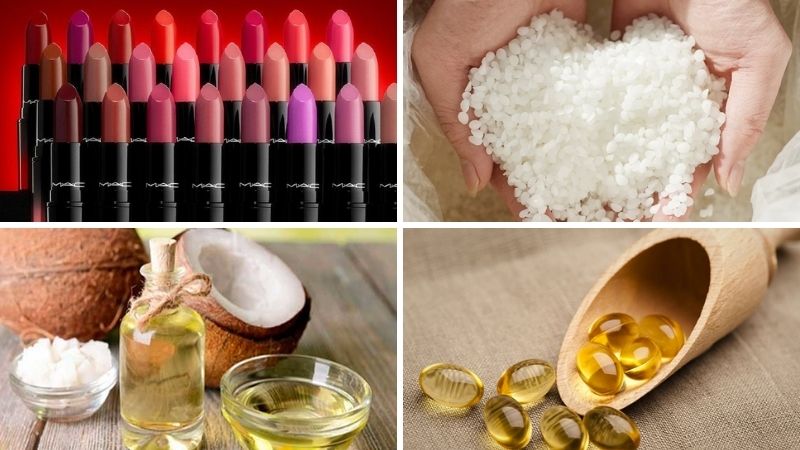 Ingredients for making lipstick from old lipstick