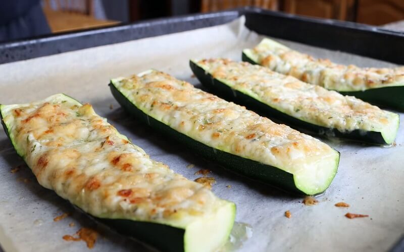 2 ways to make delicious and delicious grilled zucchini with cheese and meat