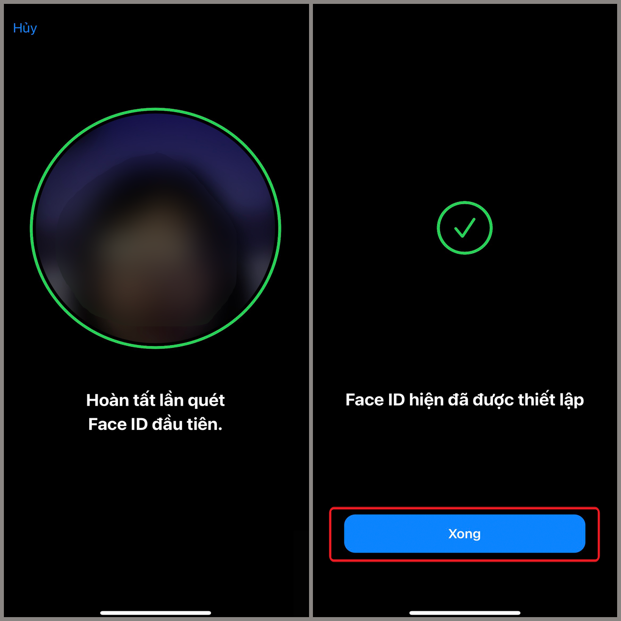 Face ID không nhận diện được