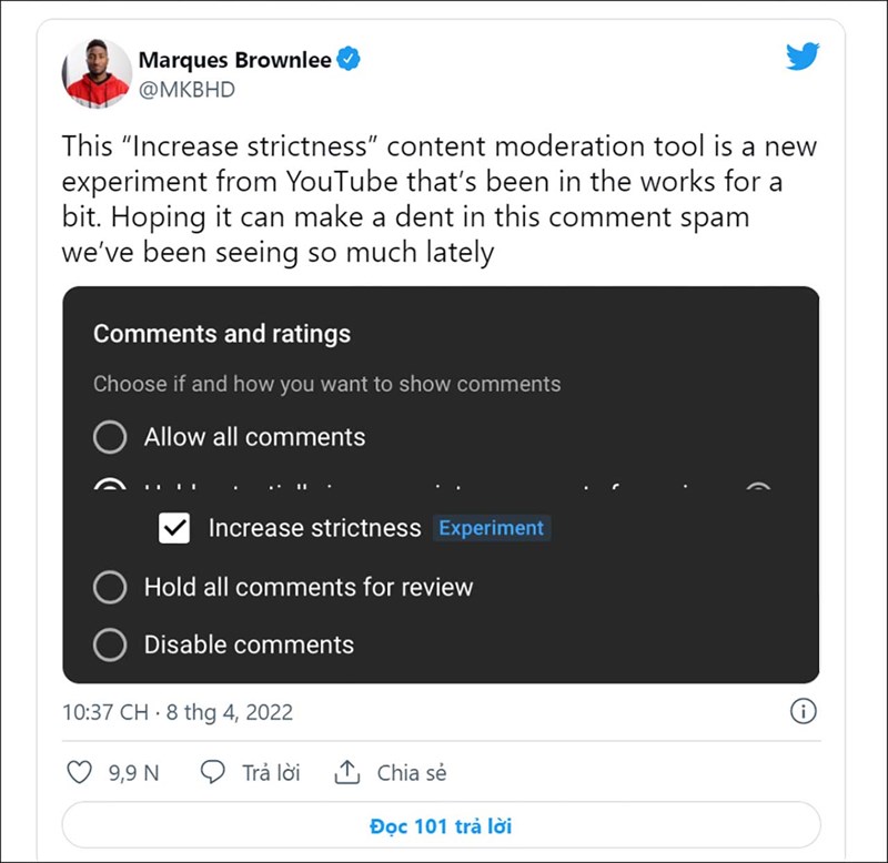 Các biện pháp kiểm soát mới của YouTube nhằm ngăn chặn spam trong bình luận