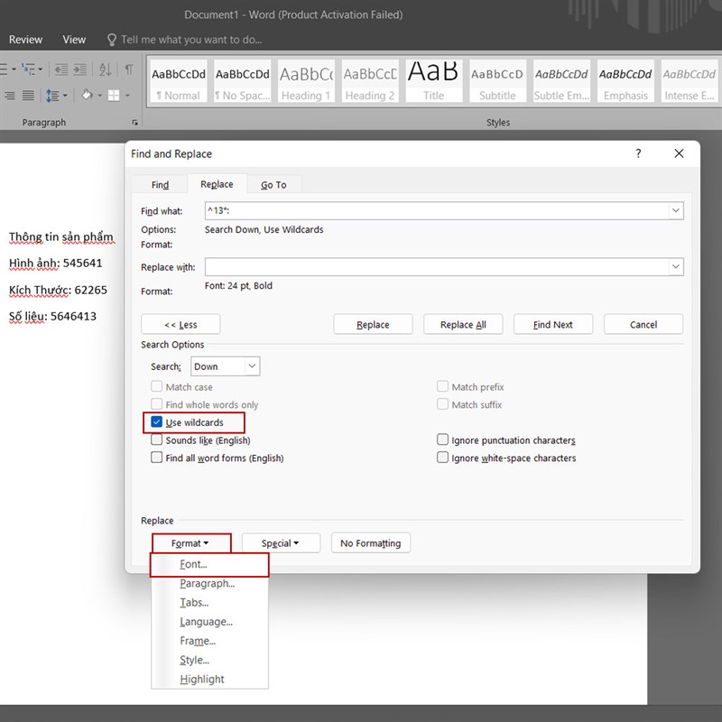 Cách chỉnh định dạng tất cả các đề mục trong Word bằng phím tắt