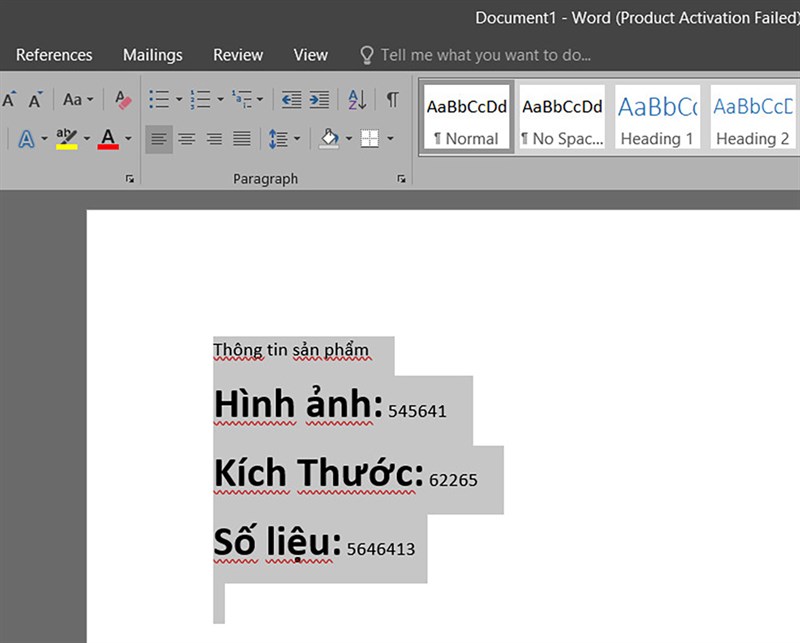 Cách chỉnh định dạng tất cả các đề mục trong Word bằng phím tắt