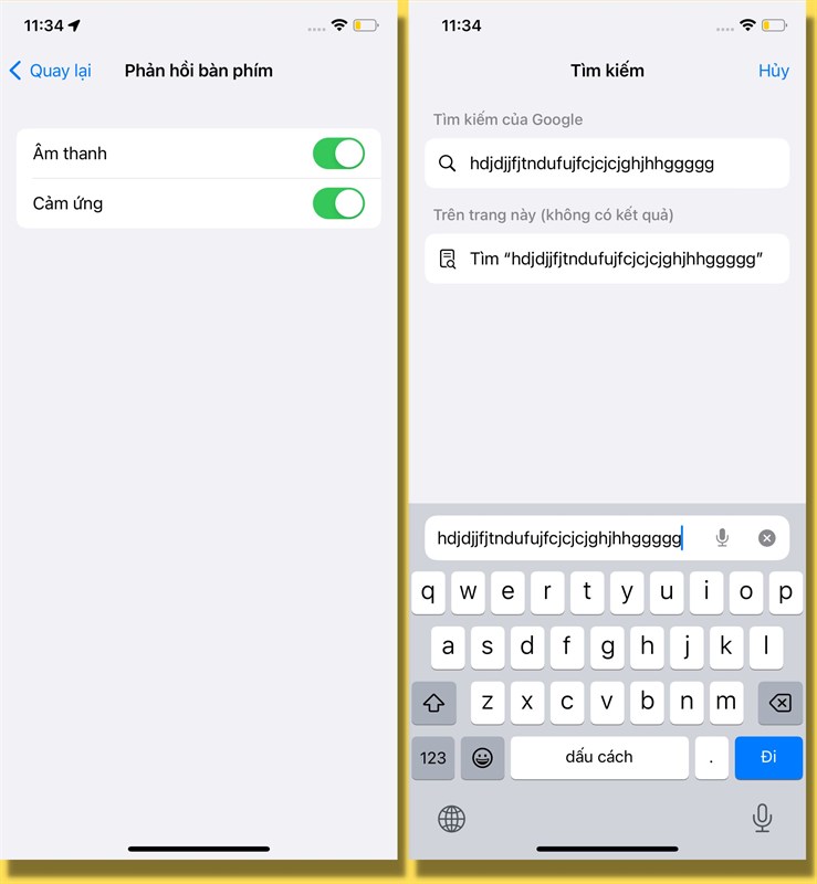Cảm giác như mình đang gõ bàn phím thật vậy.