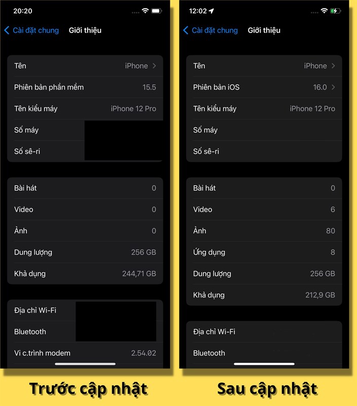 iPhone 12 Pro của mình đã được cập nhật iOS 16 Developer Beta.