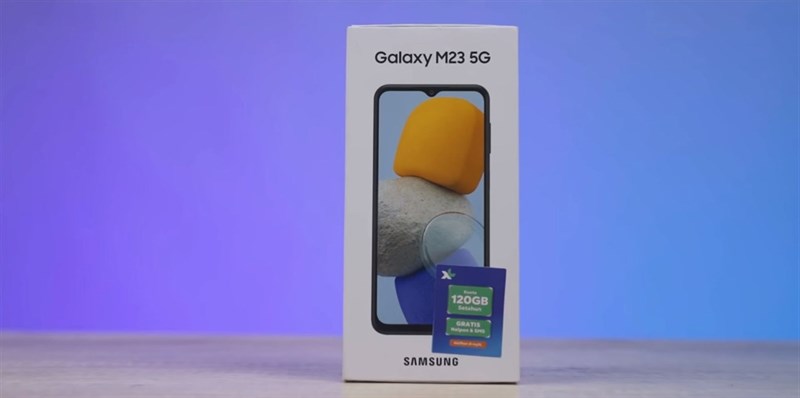 Hộp đựng của Galaxy M23 5G