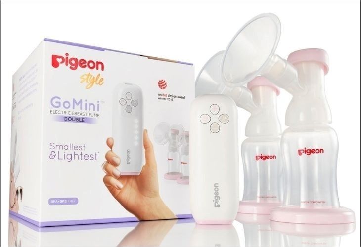 Máy hút sữa điện đôi: Pigeon