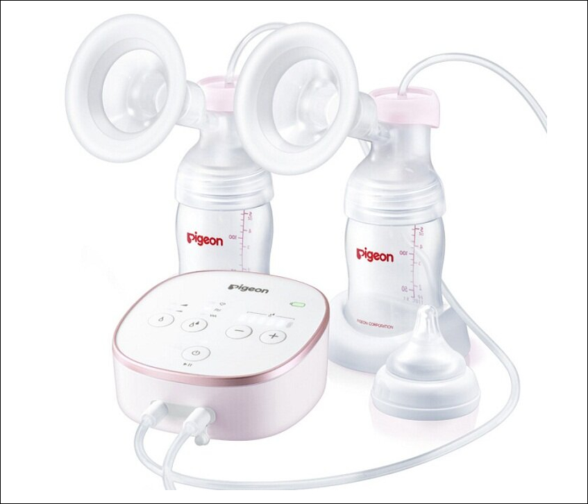 Máy hút sữa điện đôi Pigeon