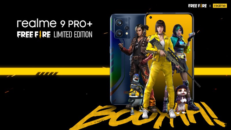 Booyah! Realme 9 Pro Plus edição Free Fire é lançado na Europa com itens  exclusivos 