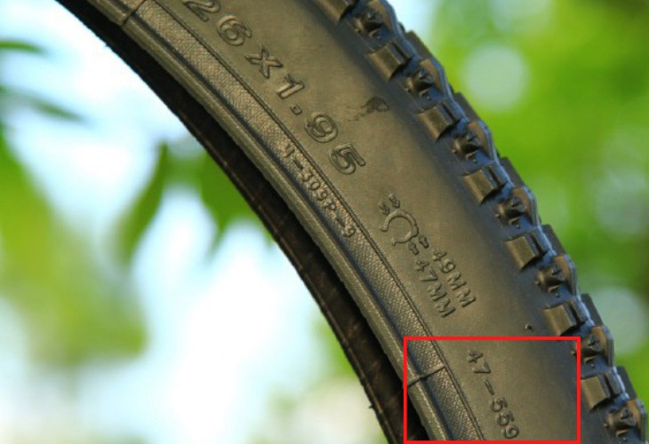Thông số lốp xe đạp thể hiện kích thước theo ETRTO