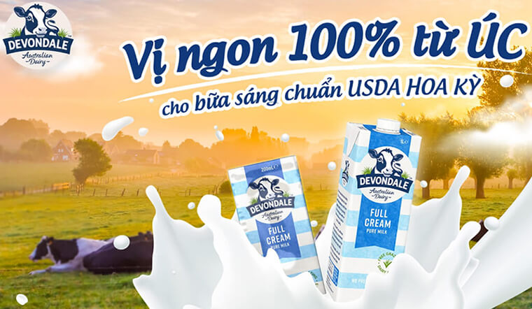 Giới thiệu sản phẩm mới sữa tươi Devondale nhập khẩu từ Úc