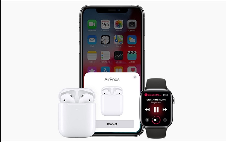 Hủy kết đôi Tai nghe Bluetooth AirPods 2 Lightning Charge Apple MV7N2 với thiết bị điện thoại