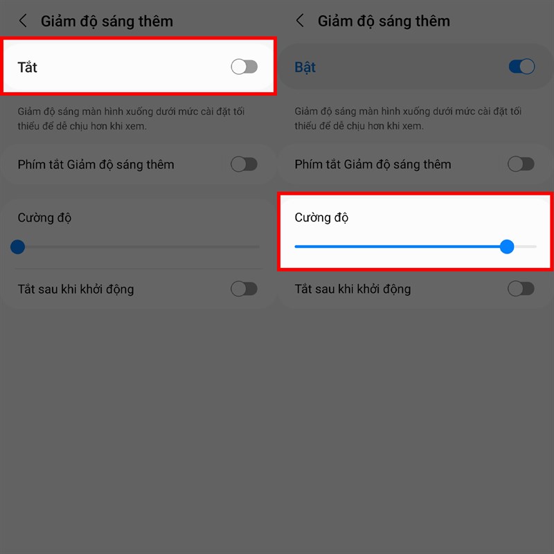 Cách giảm sáng màn hình thêm trên Samsung Galaxy M33 5G
