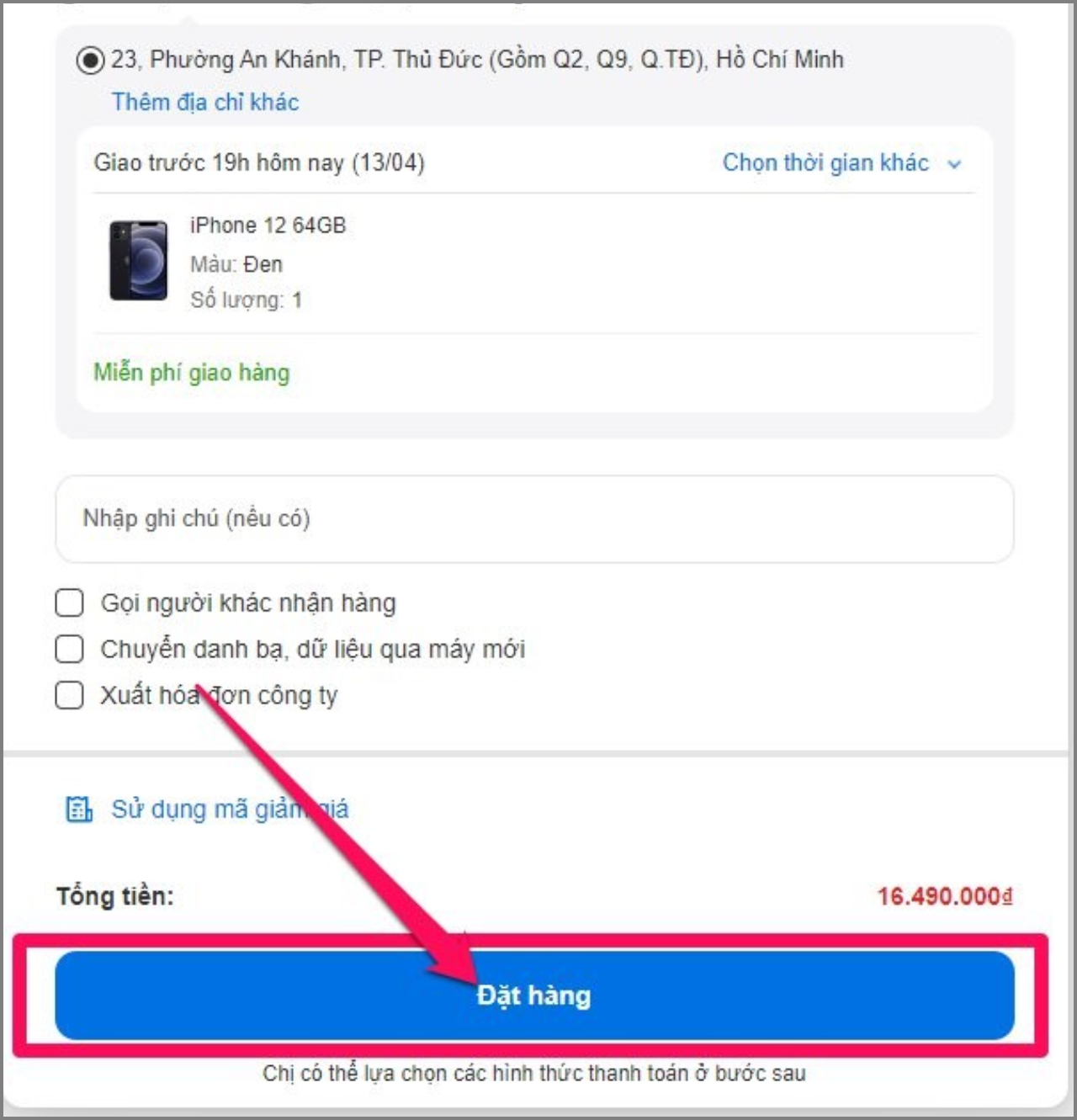 Nhập mã TGDD giảm 5% tối đa 400k cho đơn hàng từ 500k trở lên khi thanh toán qua Ví MOCA Nhập mã TGDD giảm 5% tối đa 400k cho đơn hàng từ 500k trở lên khi thanh toán qua Ví MOCA