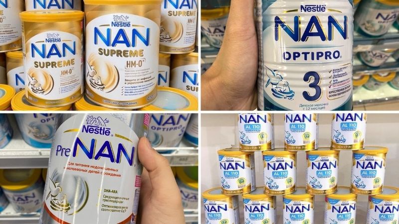 Cập nhật bảng giá sữa NAN chính hãng mới nhất 2022