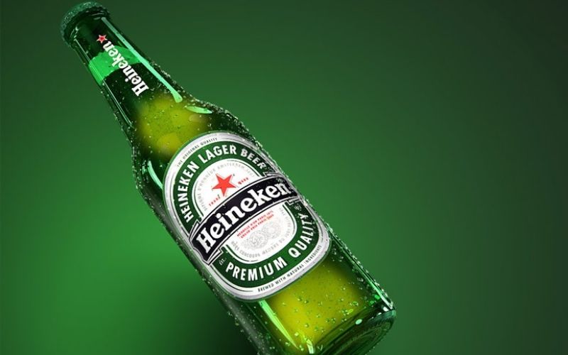 Bia Heineken có bao bì thiết kế độc đáo, nổi bật