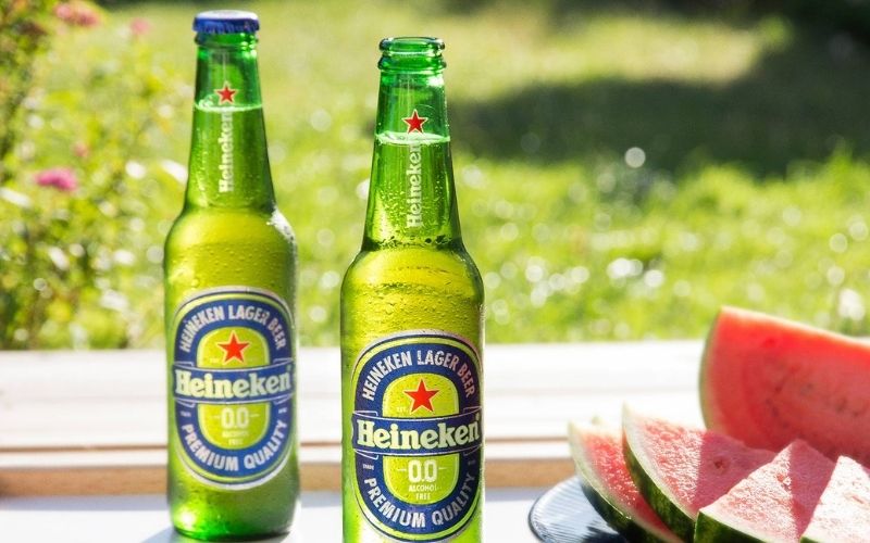 Bia Heineken có hương vị dịu nhẹ, dễ uống, độ cồn vừa phải