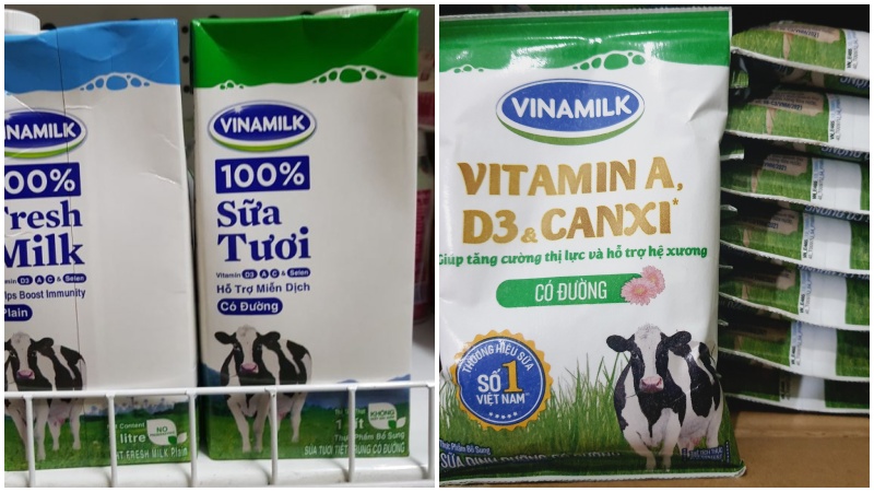 Sữa tươi Vinamilk có đường