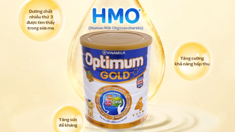 Sữa bột Optimum Gold 4 dành cho bé trong độ tuổi 2 - 6 tuổi