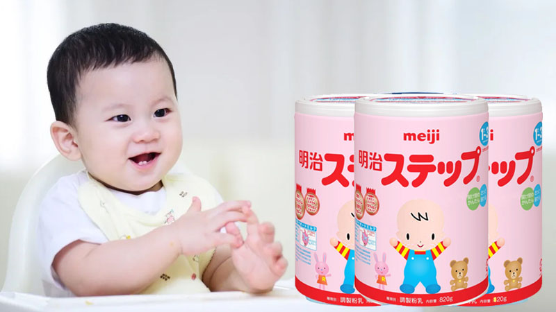 Sữa Meiji giúp bé tăng cân nặng, chiều cao