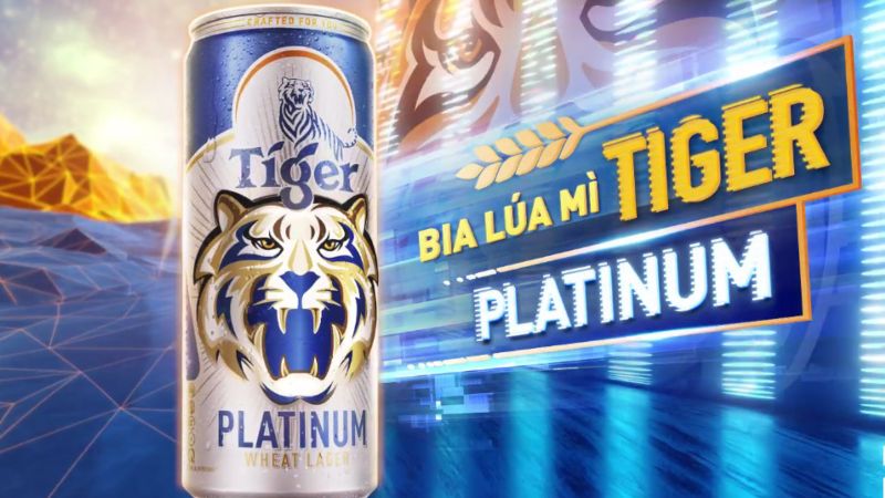 Tiger Platinum Wheat Lager mang lại hương vị tuyệt vời mới lạ