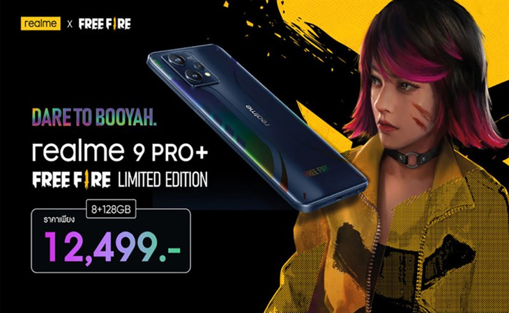 Giá bán Realme 9 Pro+ Free Fire Limited Edition