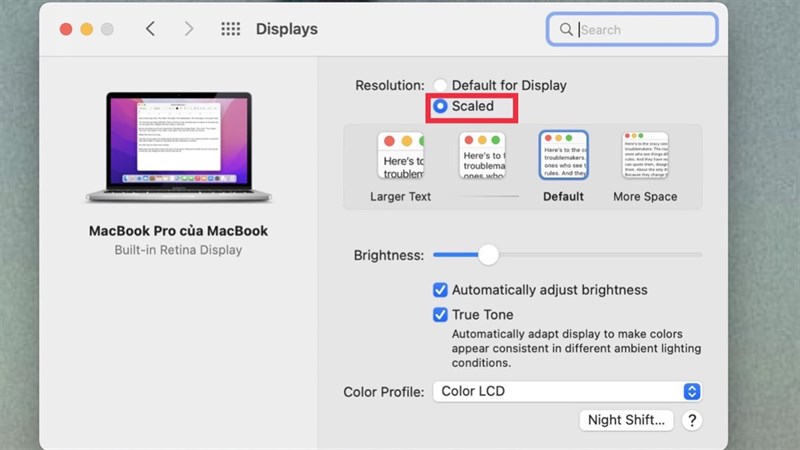 Cách tăng không gian hiển thị của desktop trên MacBook