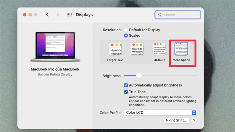 Cách tăng không gian hiển thị của desktop trên MacBook