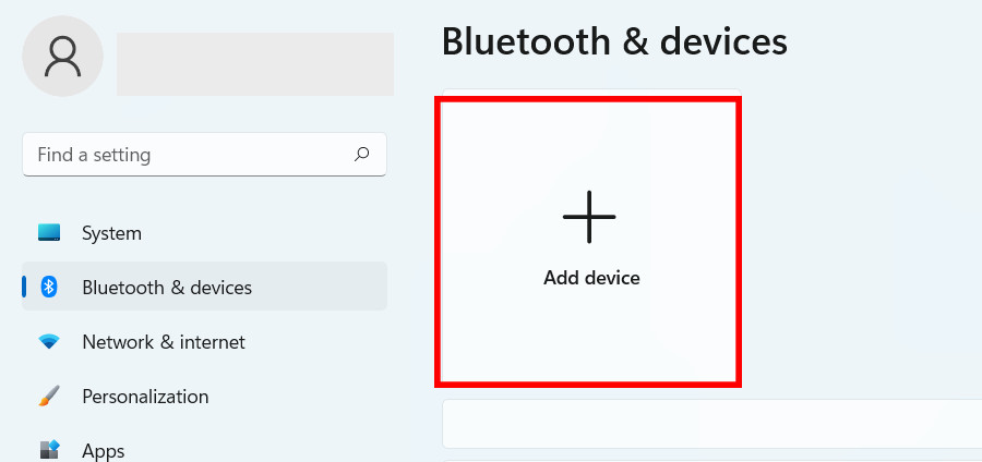  Nhấn chọn vào Add bluetooth or Other device