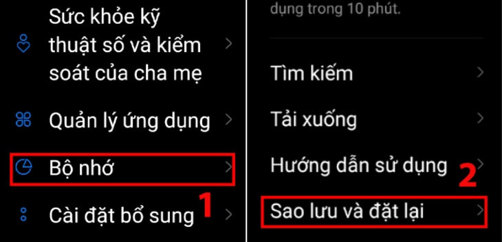 Sao lưu dữ liệu điện thoại