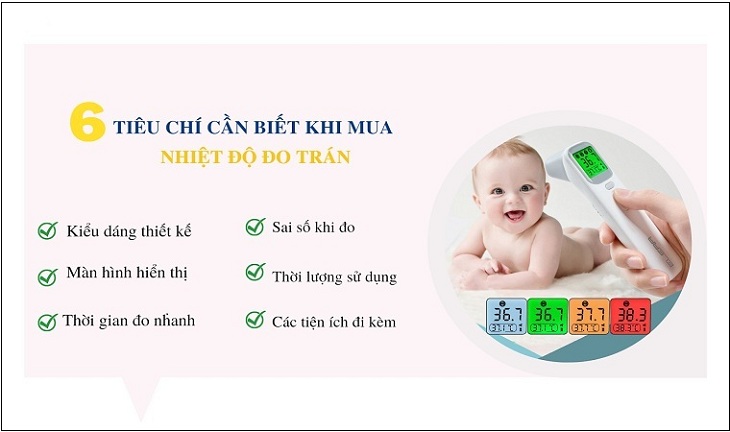 6 tiêu chí cần lưu ý khi mua nhiệt độ đo trán