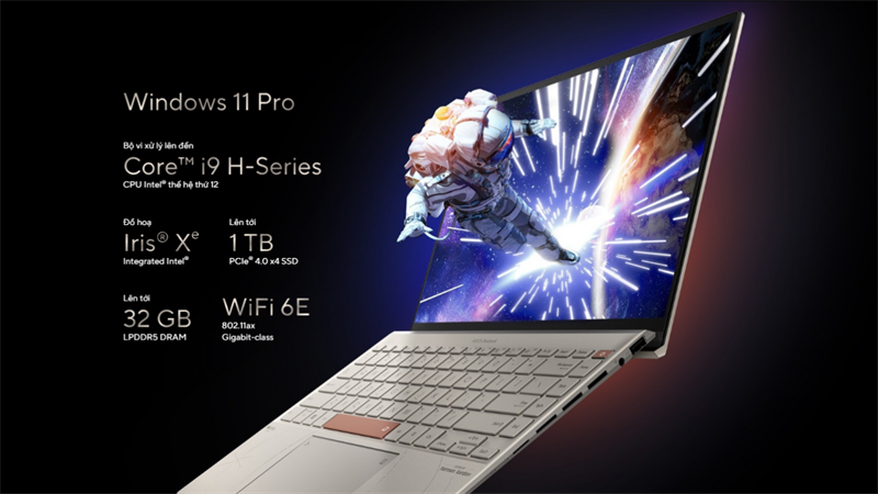 Zenbook 14X OLED Space Edition chạy Windows 11 Pro