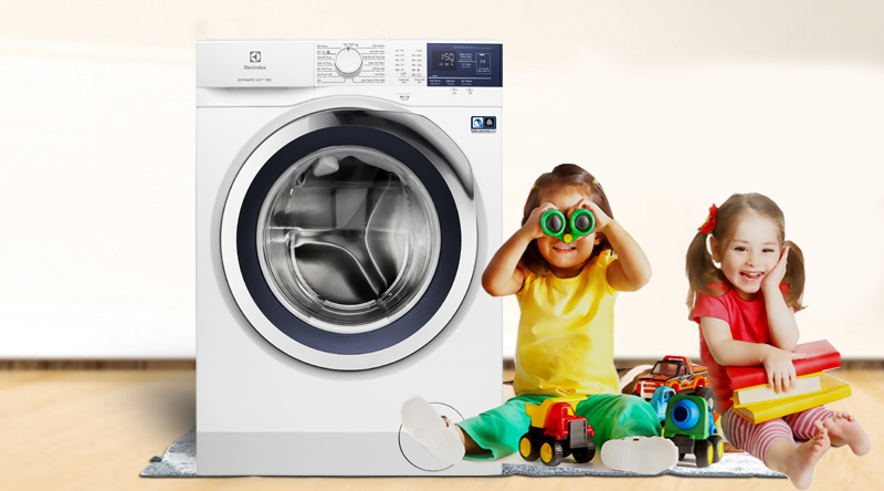 Máy giặt Electrolux UltimateCare 300 Inverter 10 kg EWF1024D3WB tích hợp nhiều chương trình giặt cùng tính năng khóa trẻ em vô cùng an toàn