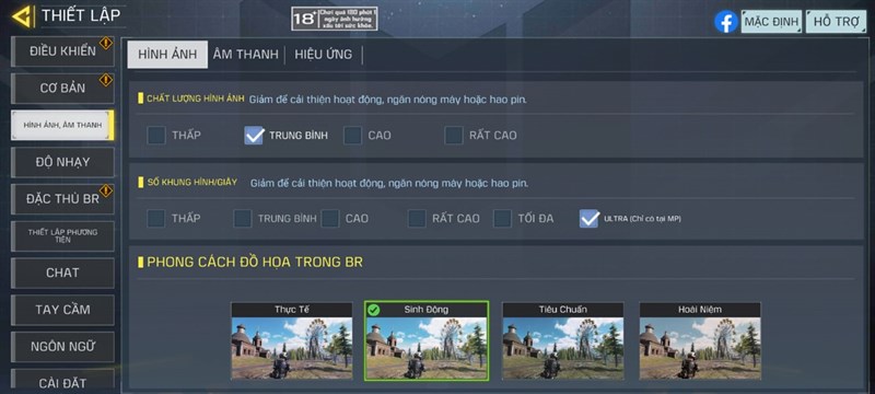 Thiết lập đồ hoạ tựa game Call Of Duty Mobile trên Mi 10T Pro 5G với tốc độ khung hình Ultra