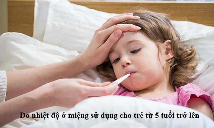 Các vị trí nên đo khi sử dụng nhiệt kế điện tử