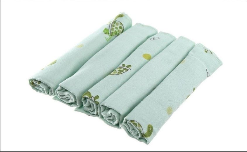 khăn sữa cotton Dobby Lullaby NH637P 4 lớp 30x30 cm
