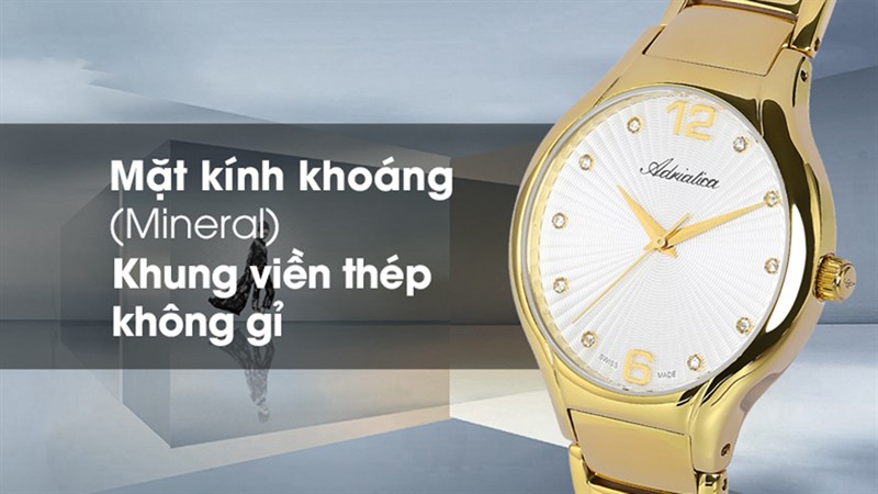 Adriatica A3798.1173Q được làm từ chất liệu cao cấp nên độ bền cao và ít bị xước Adriatica A3798.1173Q được làm từ chất liệu cao cấp nên độ bền cao và ít bị xước