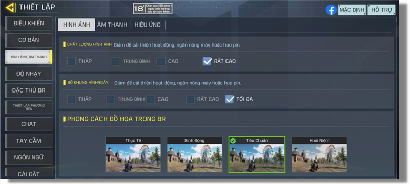 Thiết lập đồ họa trong Call Of Duty Mobile mà mình chỉnh được với Galaxy A73 5G. Thiết lập đồ họa trong Call Of Duty Mobile mà mình chỉnh được với Galaxy A73 5G.