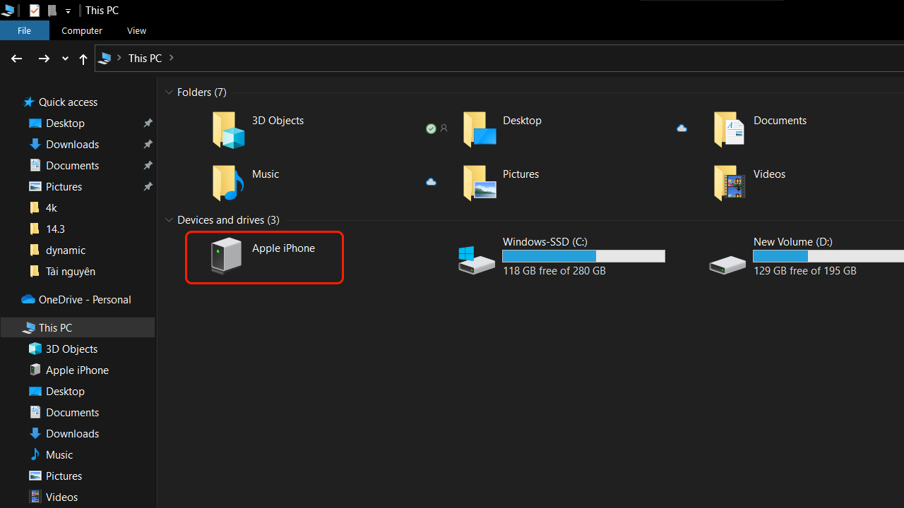 Cách chuyển ảnh từ iPhone sang máy tính Cách chuyển ảnh từ iPhone sang máy tính