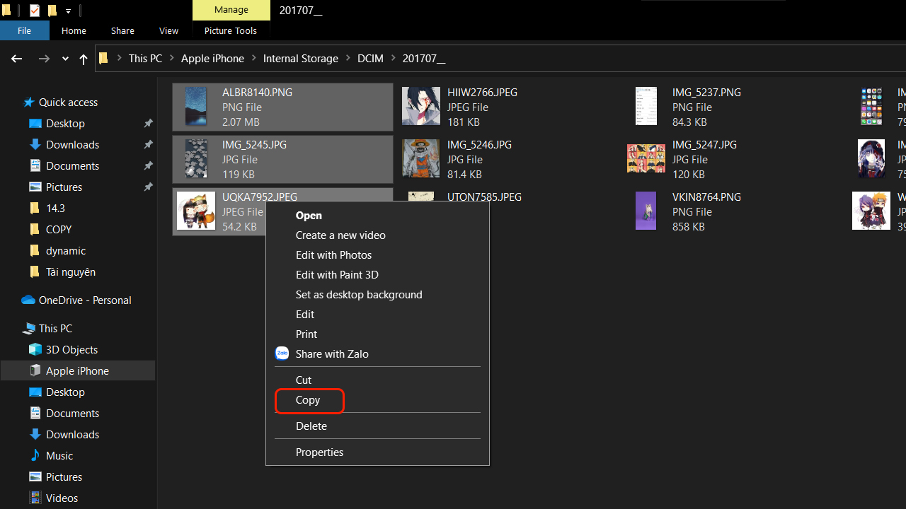 Cách chuyển ảnh từ iPhone sang máy tính Cách chuyển ảnh từ iPhone sang máy tính