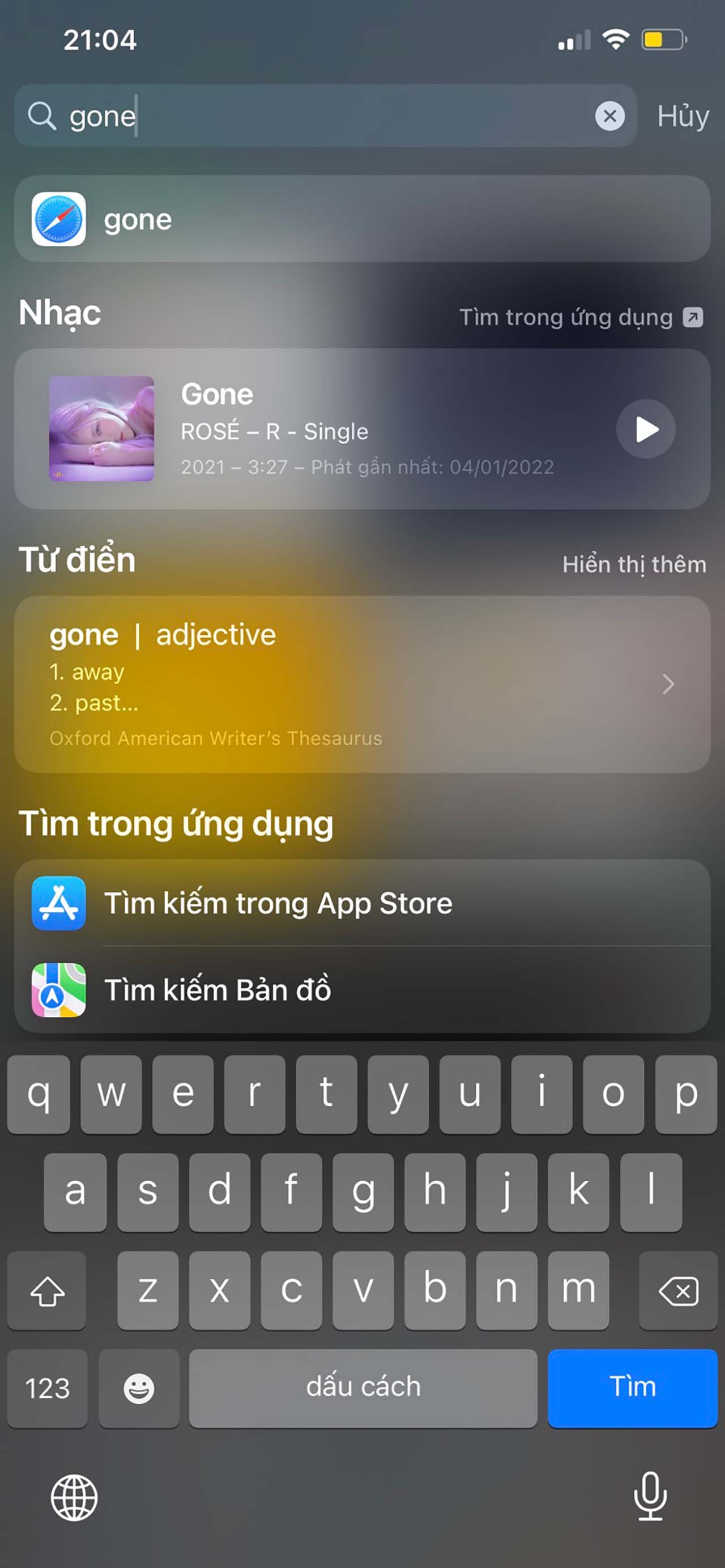 Tìm kiếm nhanh trên iPhone Tìm kiếm nhanh trên iPhone