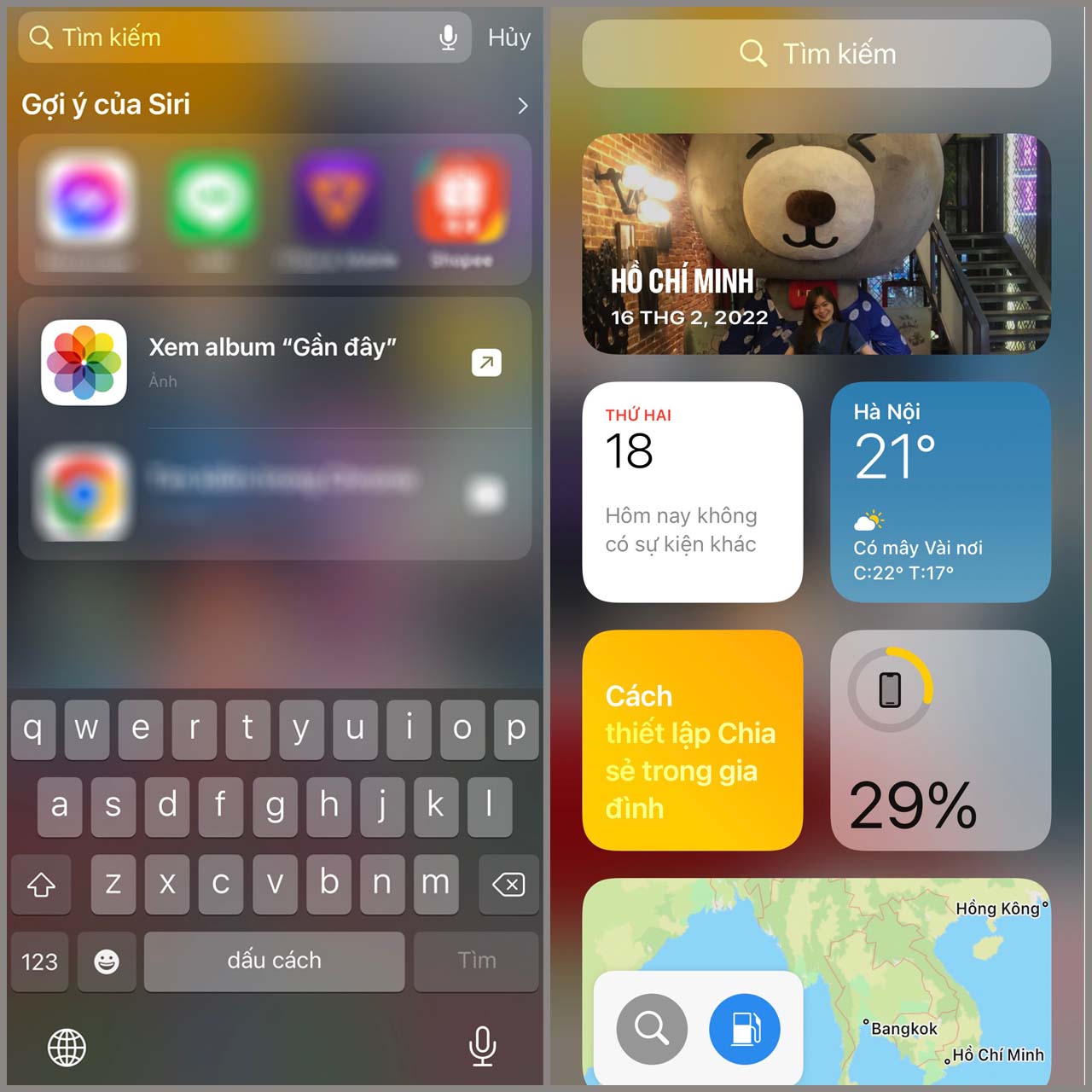 Tìm kiếm nhanh trên iPhone Tìm kiếm nhanh trên iPhone
