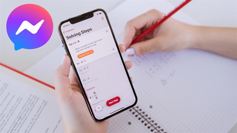 Cách giải bài tập trên Messenger
