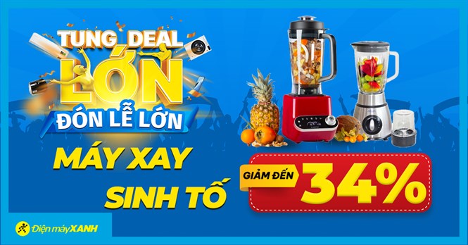 Giải nhiệt mùa hè - Sắm ngay máy say sinh tố giảm SỐC đến 34%, giá chỉ từ 460K, giao nhanh miễn phí. Mua ngay!