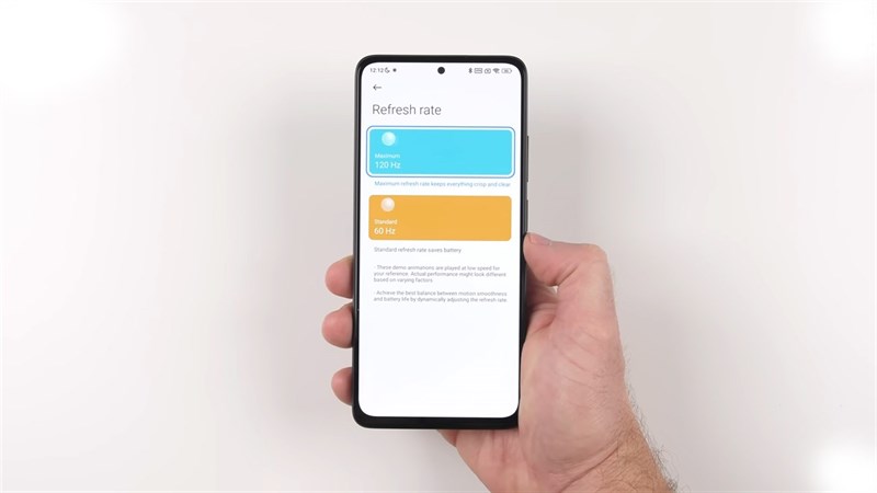 Redmi Note 11 Pro 5G có tần số quét màn hình lên đến 120 Hz