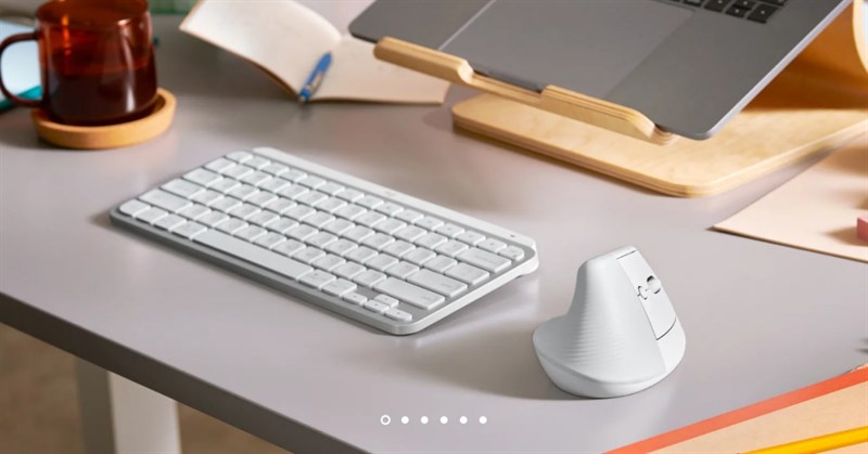 Chuột không dây Logitech Lift màu trắng