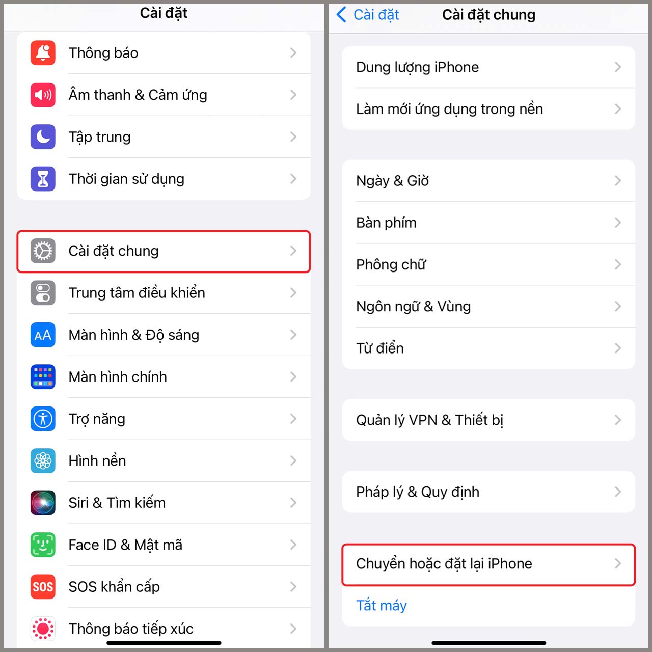 Làm sạch dữ liệu iPhone